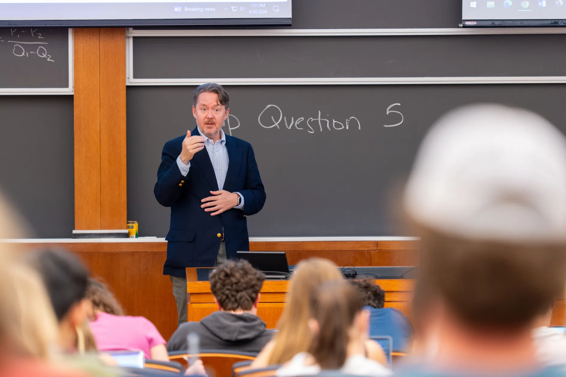 Andrew Reeves teaching in the classroom